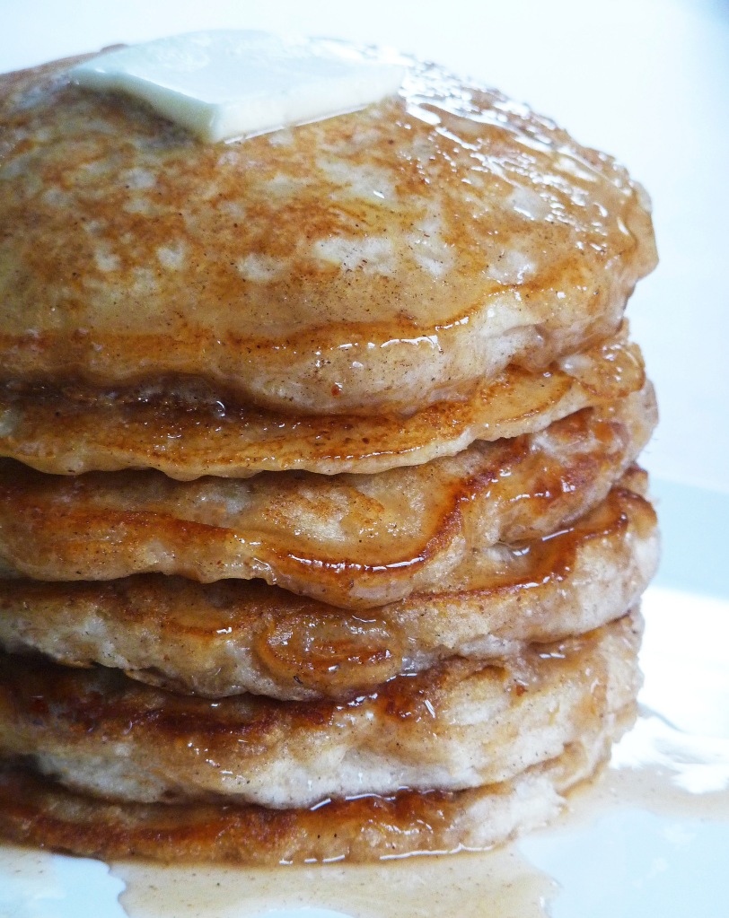 Apple Pancakes with Cider Syrup